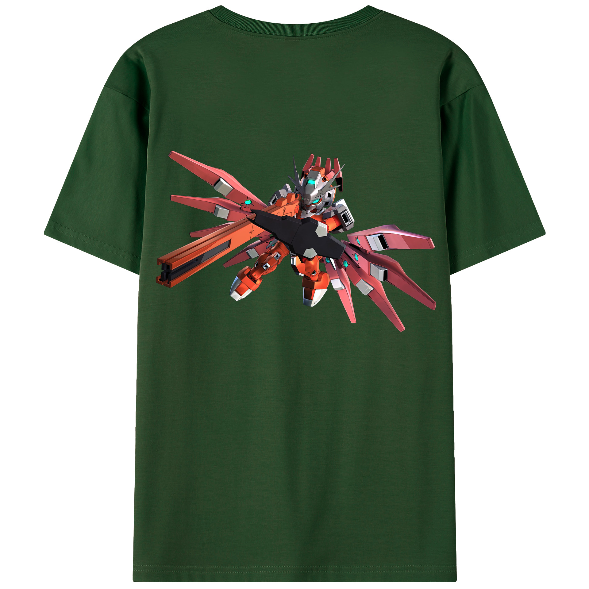 （画像用） 機動戦士ガンダム Mobile Suit Gundam 綿100％半袖Tシャツ（背面プリント）
